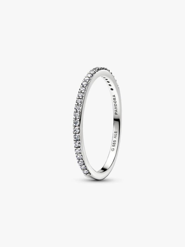 Pandora Era Lab-Grown Diamond Half Eternity Pav Band Ring 39$